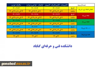 انتخاب واحد نیمسال دوم 1400