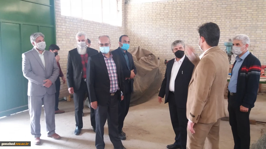 بازدید دکتر خاتمی (رییس دانشگاه فنی و حرفه‌ای خراسان رضوی) از دانشکده فنی گناباد 4