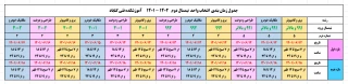 برنامه انتخاب واحد سال تحصیلی  1402 - 1401